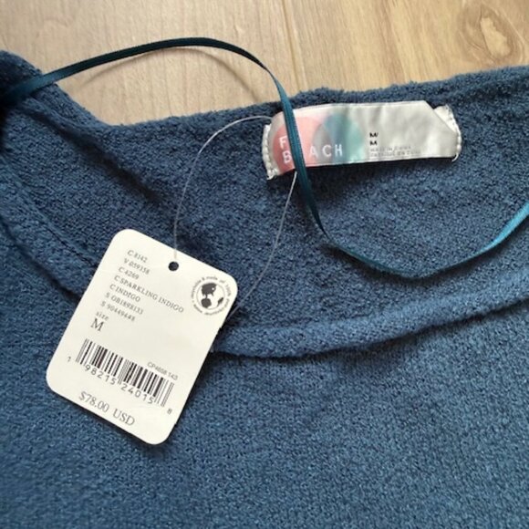 Free people beach Cabo Sweater Skirt Set - Sparkling Indigo NWT - Picture 4 of 10